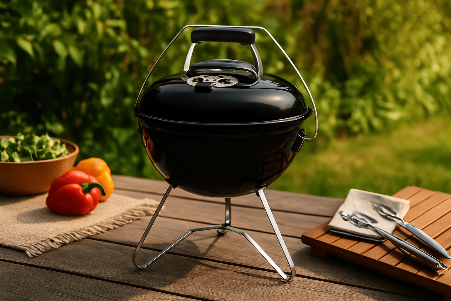 WB-1121004,Weber Smokey Joe® Premium 37 cm Siyah Kömürlü Barbekü 1121004