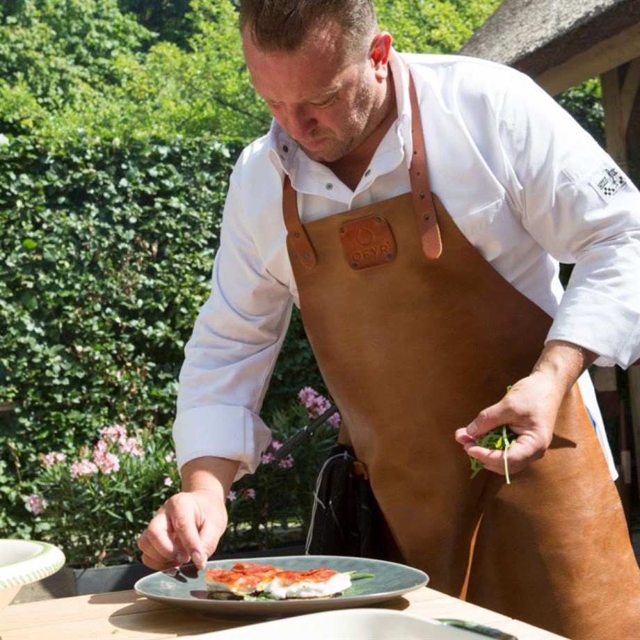 Ofyr Kahverengi Deri Önlük OA-LA