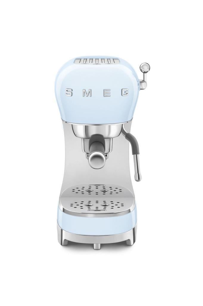 SMEG 50's Style ECF02 Manuel Espresso Kahve Makinesi Mavi