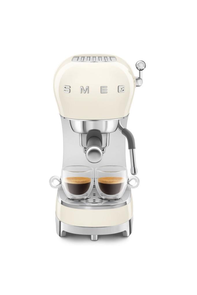 SMEG 50's Style ECF02 Manuel Espresso Kahve Makinesi Krem
