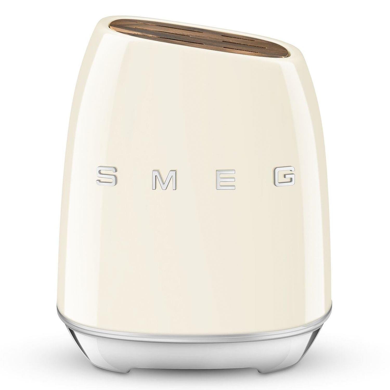 SMEG 50's Style Retro Krem Standlı Bıçak Seti KBSF02CR