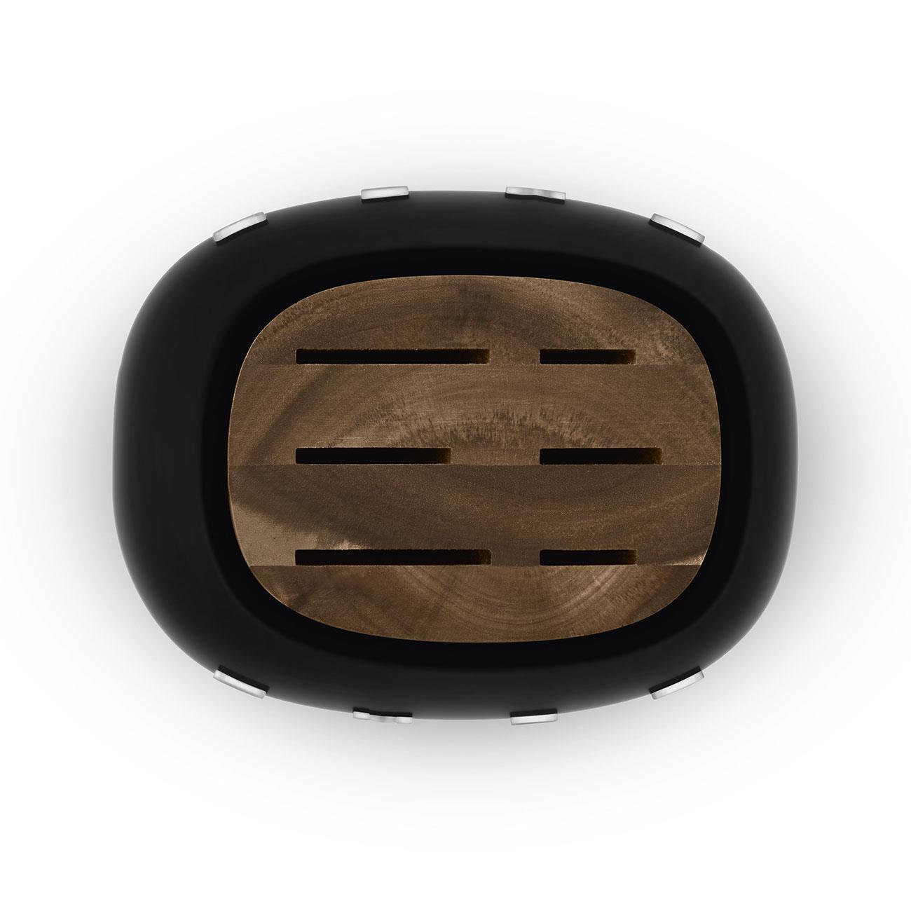 SMEG 50's Style Retro Siyah Standlı Bıçak Seti KBSF02BL