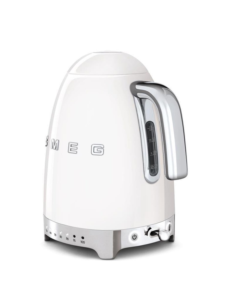 SMEG Beyaz Isı Ayarlı Kettle KLF04WHEU