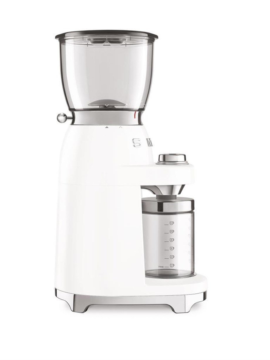 SMEG Beyaz Kahve Öğütme Makinası CGF01WHEU
