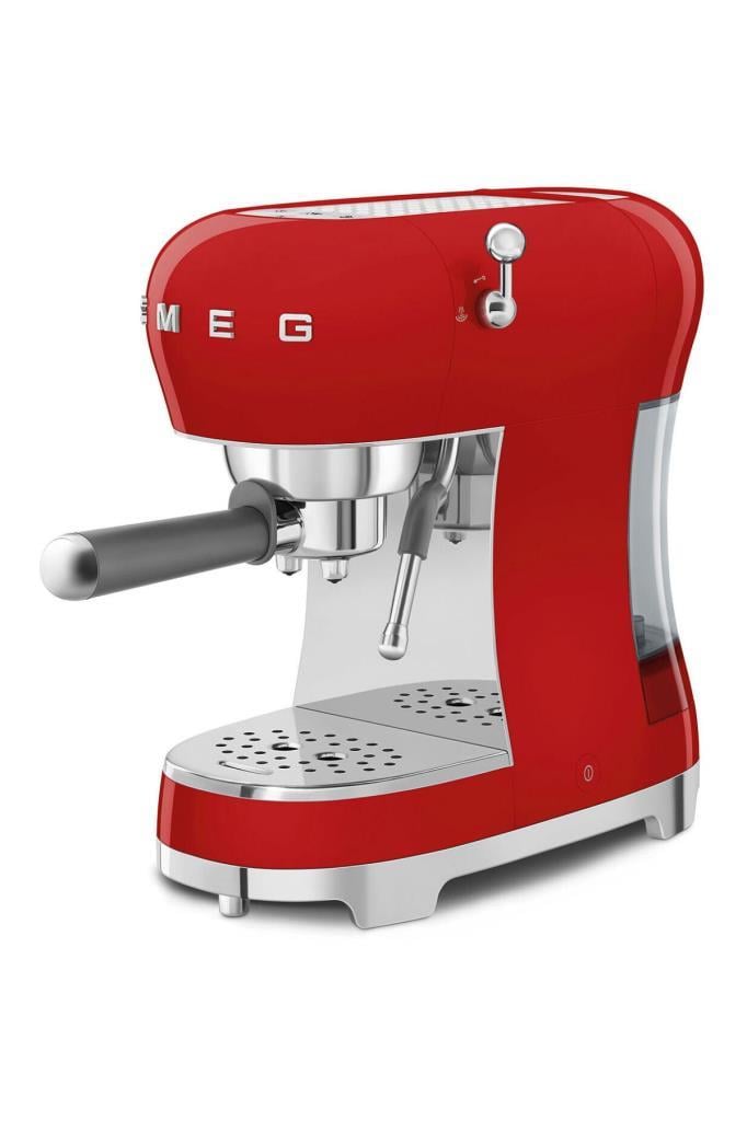SMEG ECF02RDEU Kırmızı Espresso Kahve Makinesi