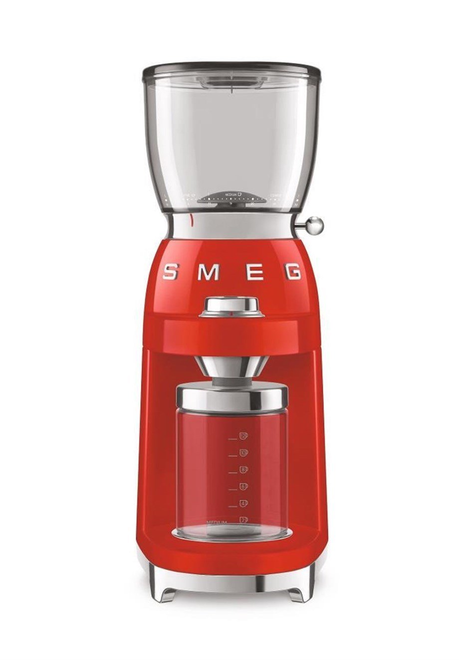 SMEG Kırmızı Kahve Öğütme Makinası CGF01RDEU