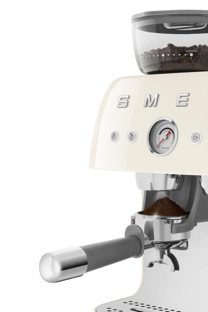 Smeg Krem Öğütücülü Espresso Kahve Makinesi EGF03CREU