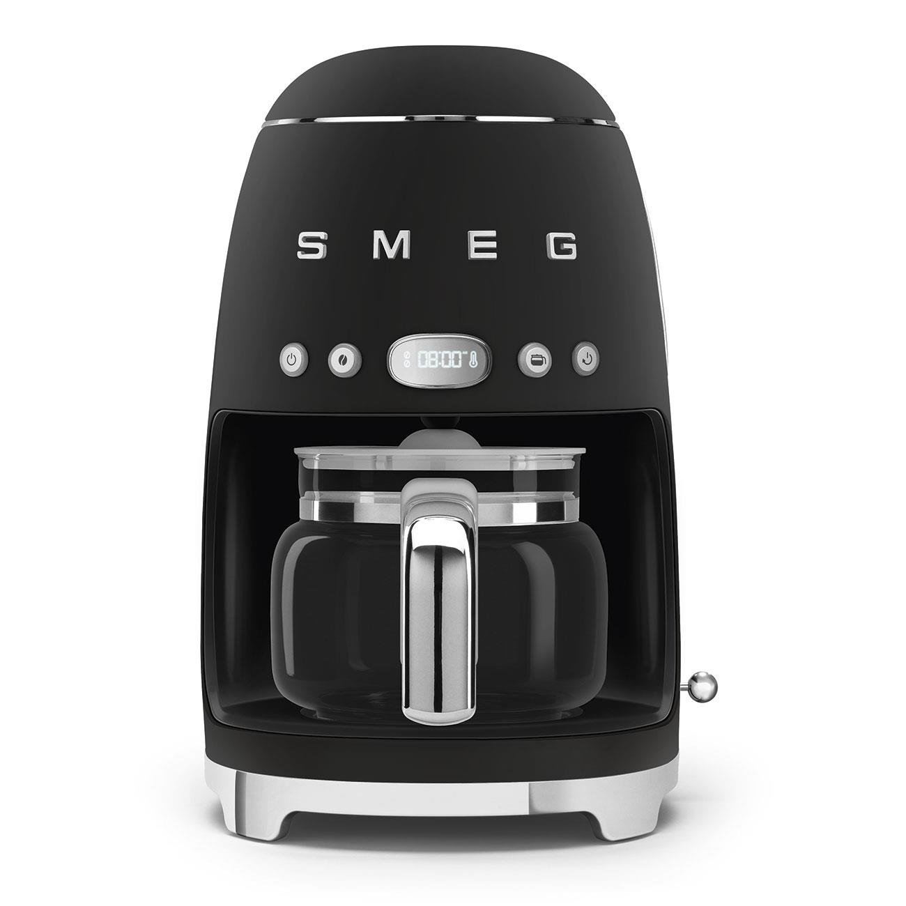 SMEG Mat Siyah Filtre Kahve Makinesi DCF02BLMEU