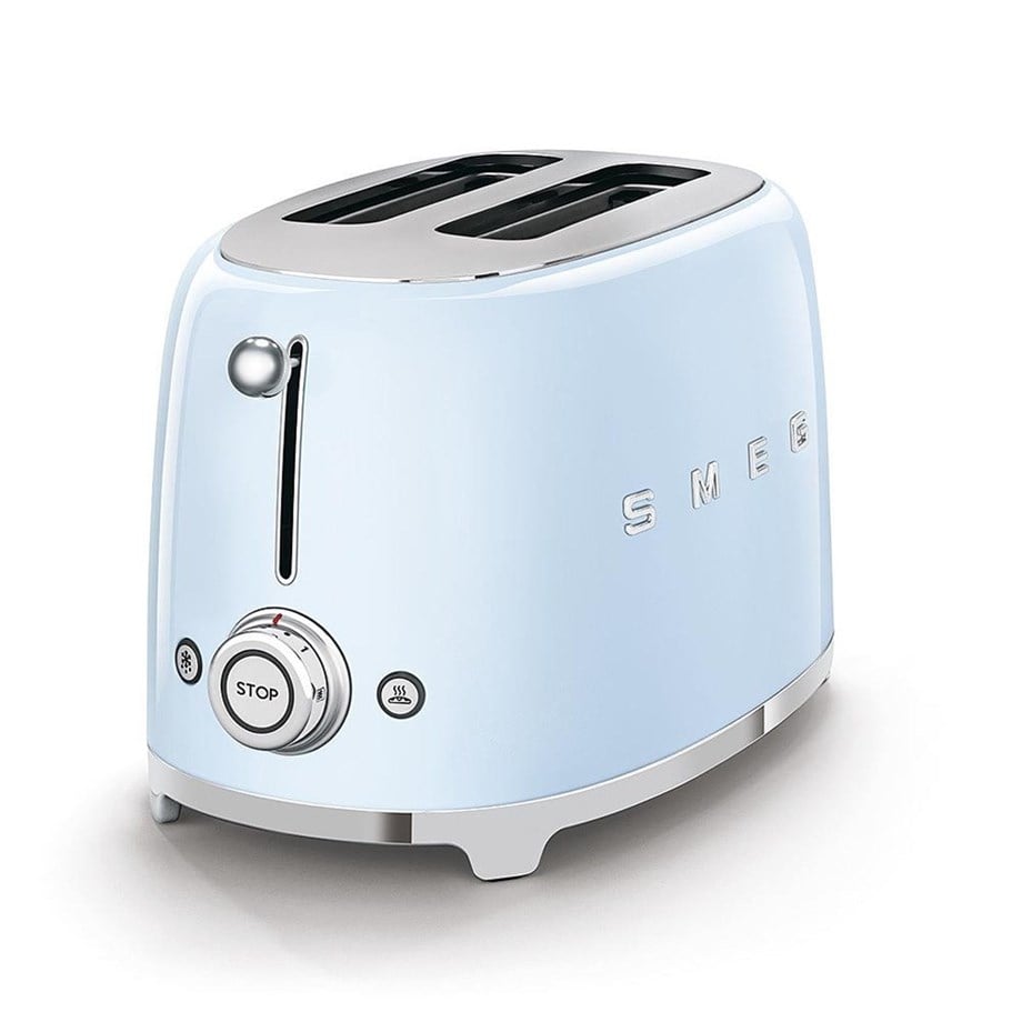 SMEG Pastel Mavi 2X1 Ekmek Kızartma Makinesi TSF01PBEU