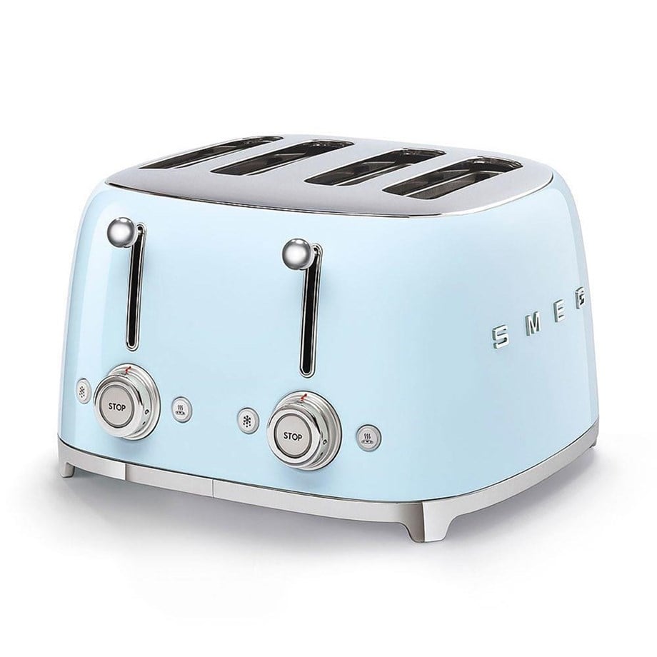 SMEG Pastel Mavi 4X1 Ekmek Kızartma Makinesi TSF03PBEU