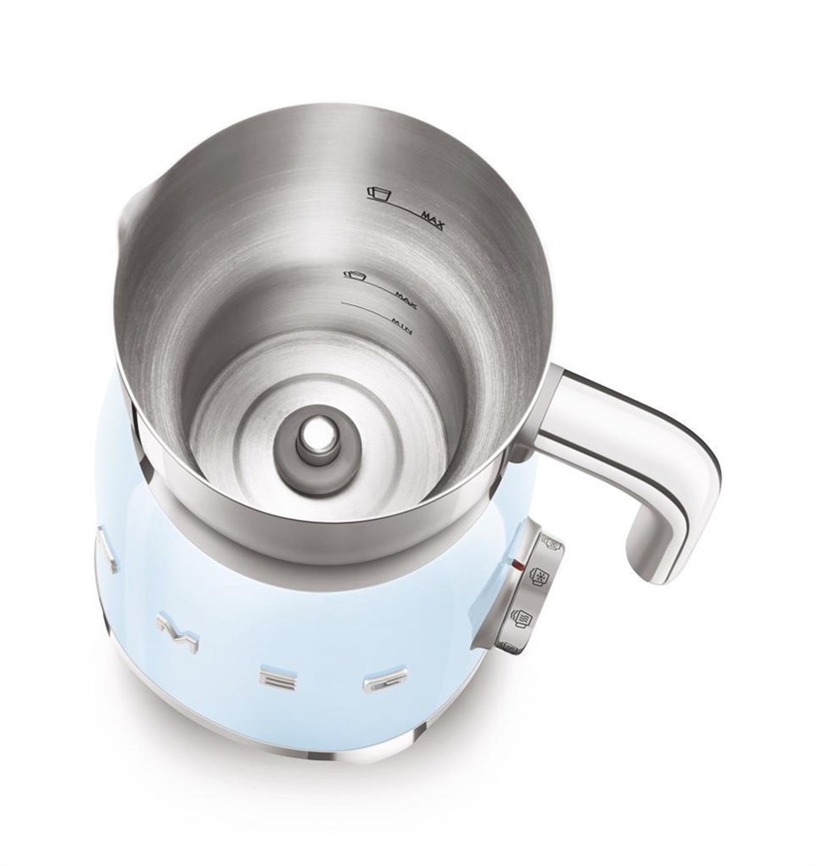 SMEG Pastel Mavi Süt Köpürtme Makinası MFF01PBEU