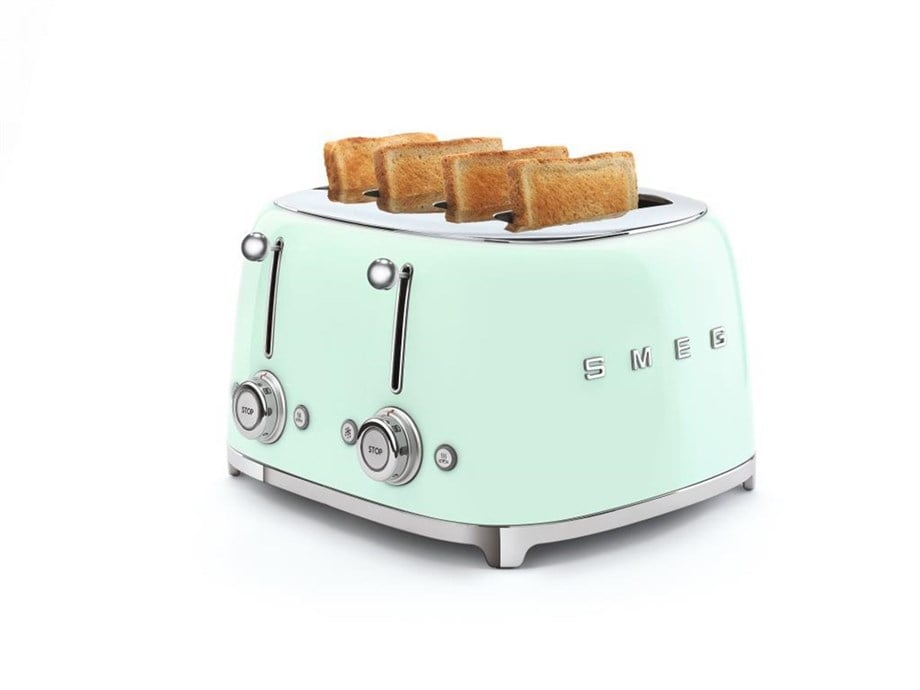 SMEG Pastel Yeşil 4X1 Ekmek Kızartma Makinesi TSF03PGEU