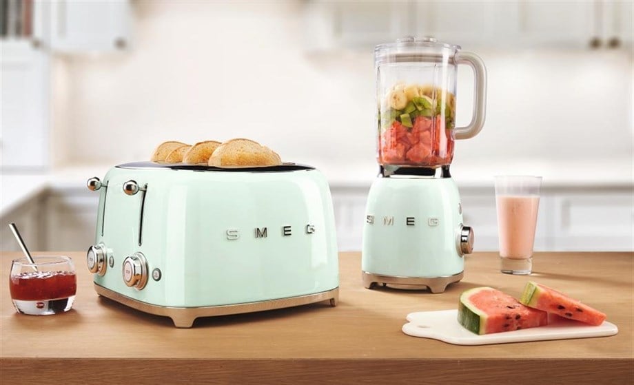 SMEG Pastel Yeşil 4X1 Ekmek Kızartma Makinesi TSF03PGEU