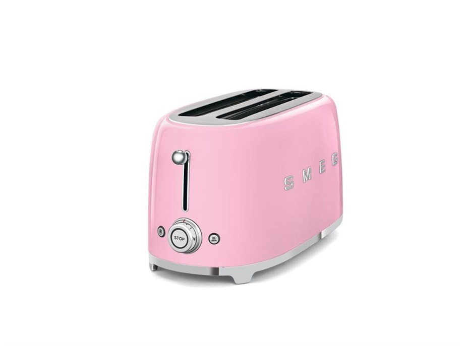 SMEG Pembe 2X2 Ekmek Kızartma Makinesi TSF02PKEU