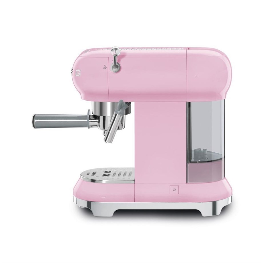 SMEG Pembe Espresso Kahve Makinesi ECF01PKEU