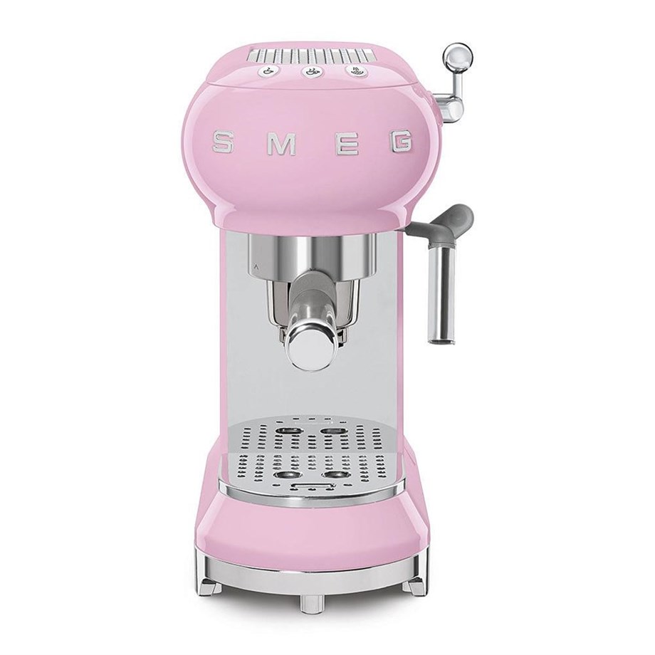 SMEG Pembe Espresso Kahve Makinesi ECF01PKEU