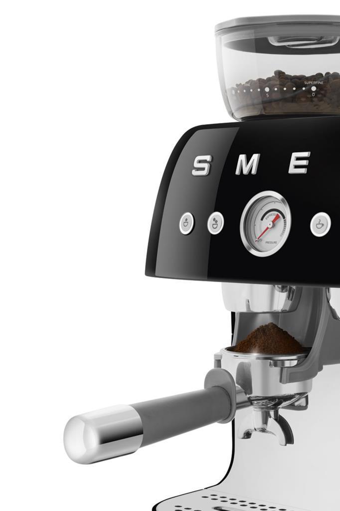 Smeg Siyah Öğütücülü Espresso Kahve Makinesi EGF03BLEU