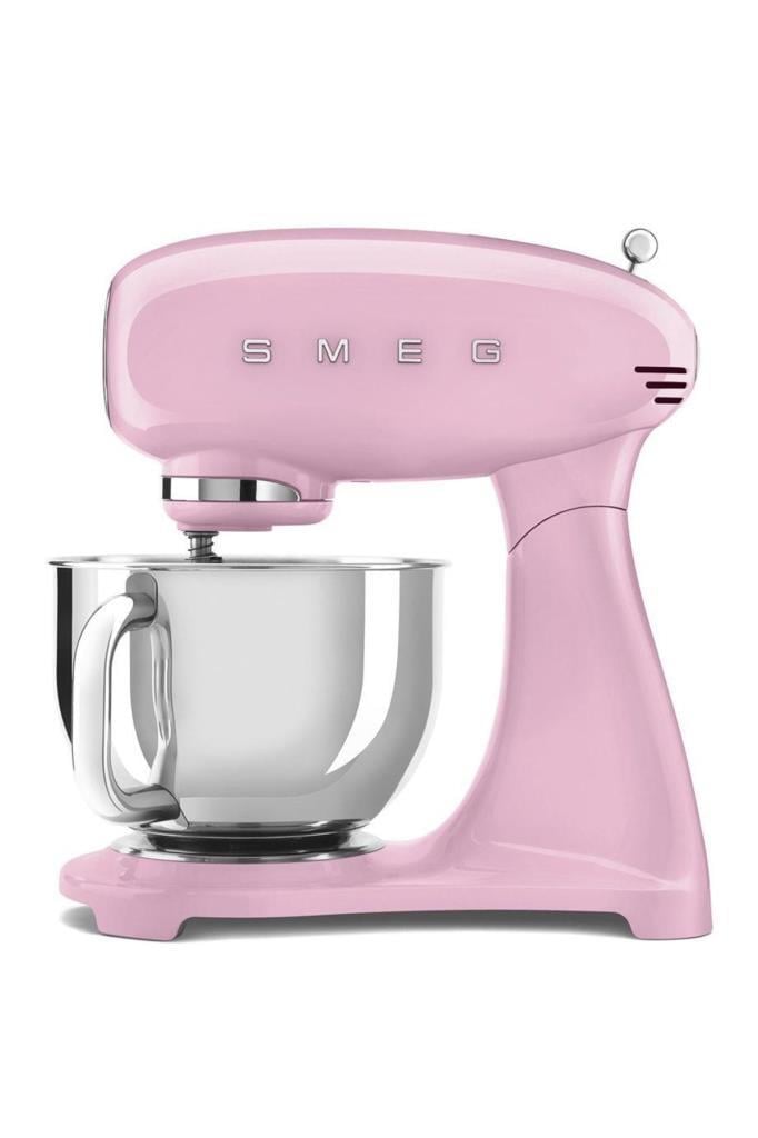 SMEG Stand Mikser Tam Renkli Pembe 50'ler Stili Estetiği