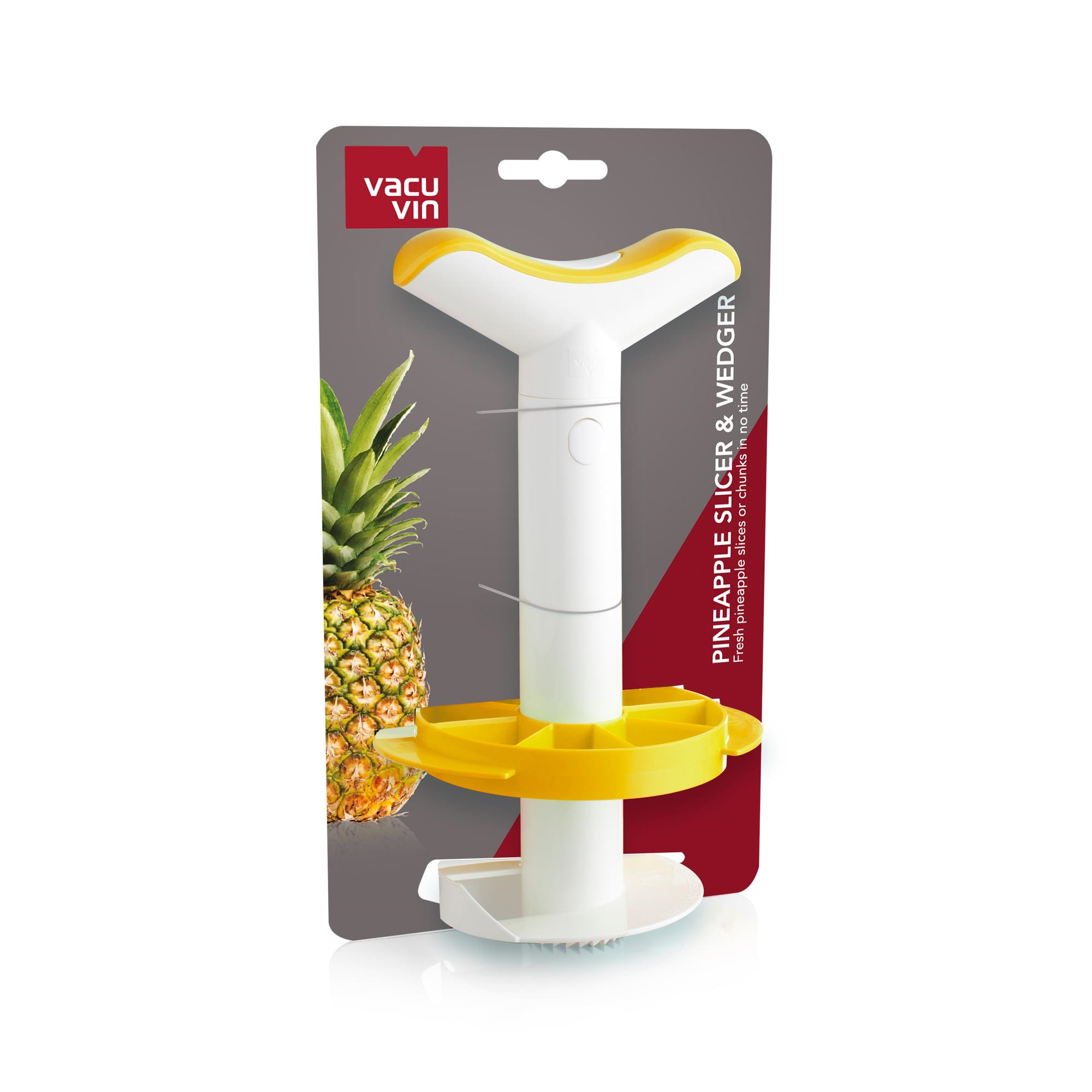 Vacu Vin Ananas Dilimleyici, Sarı & Beyaz