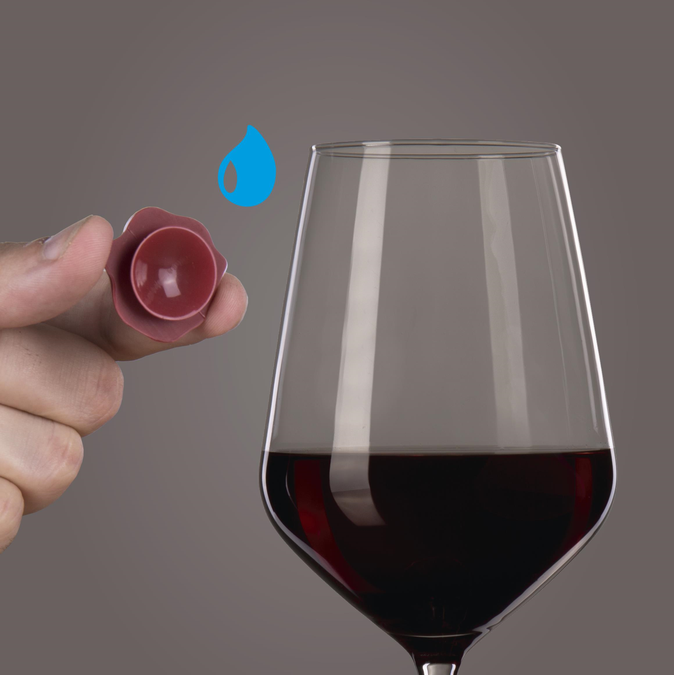 Vacu Vin Bardak Markörleri, Klasik, (8 parça), Kutulu