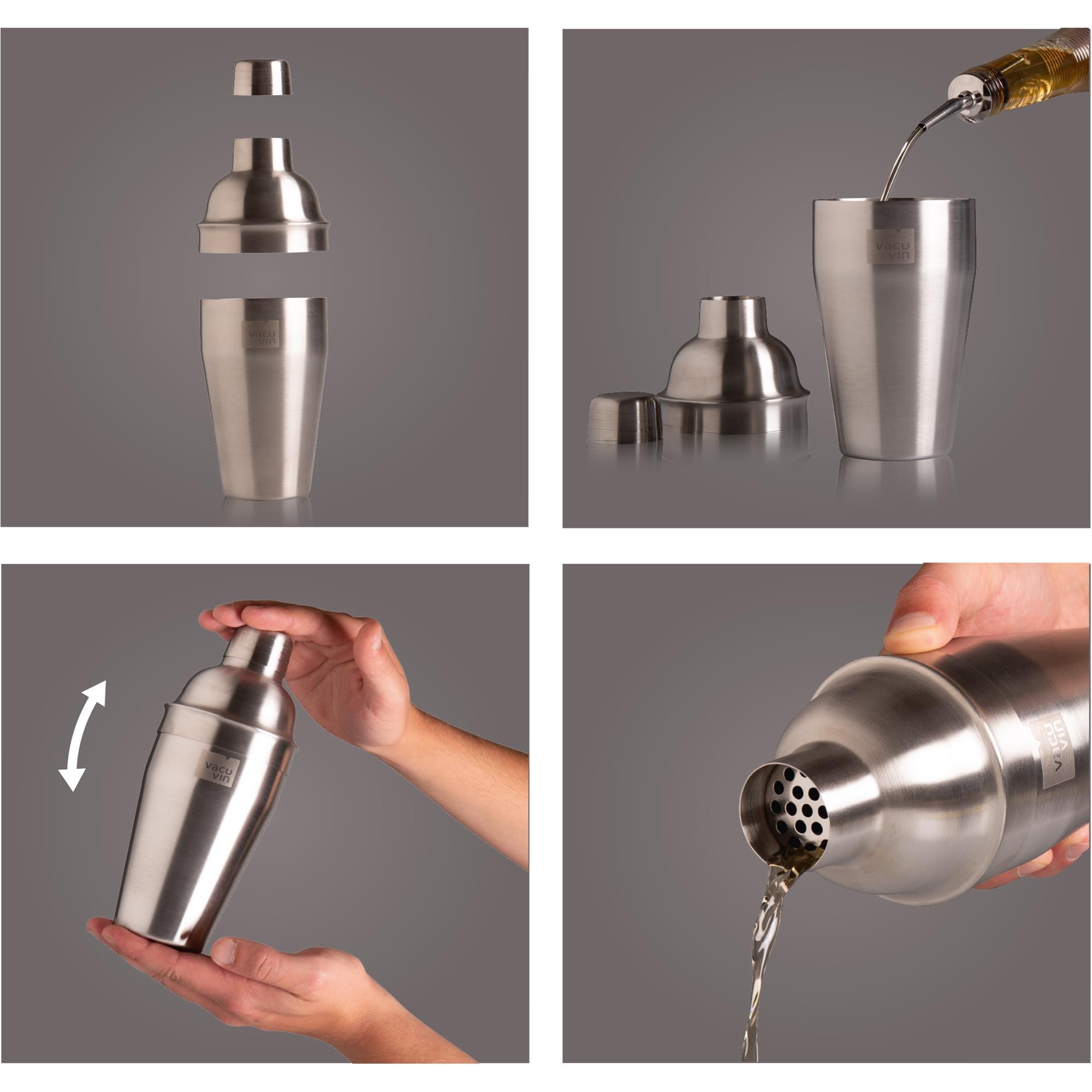 Vacu Vin Kokteyl Shaker, Paslanmaz Çelik, Kutulu