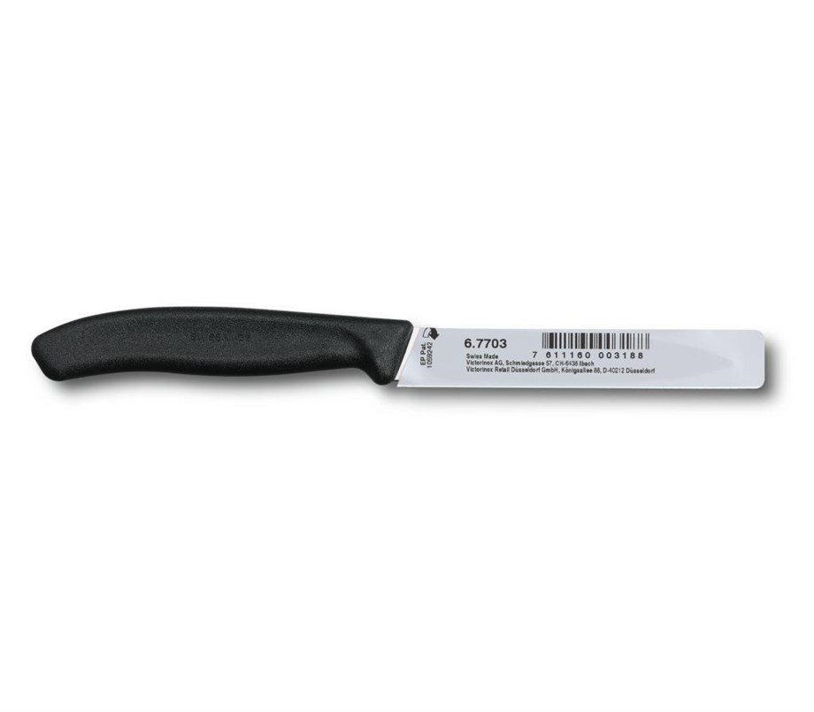 Victorinox VT 6.7703 Swiss Classic 10 Cm. Sivri Uçlu Soyma Bıçağı (Siyah)