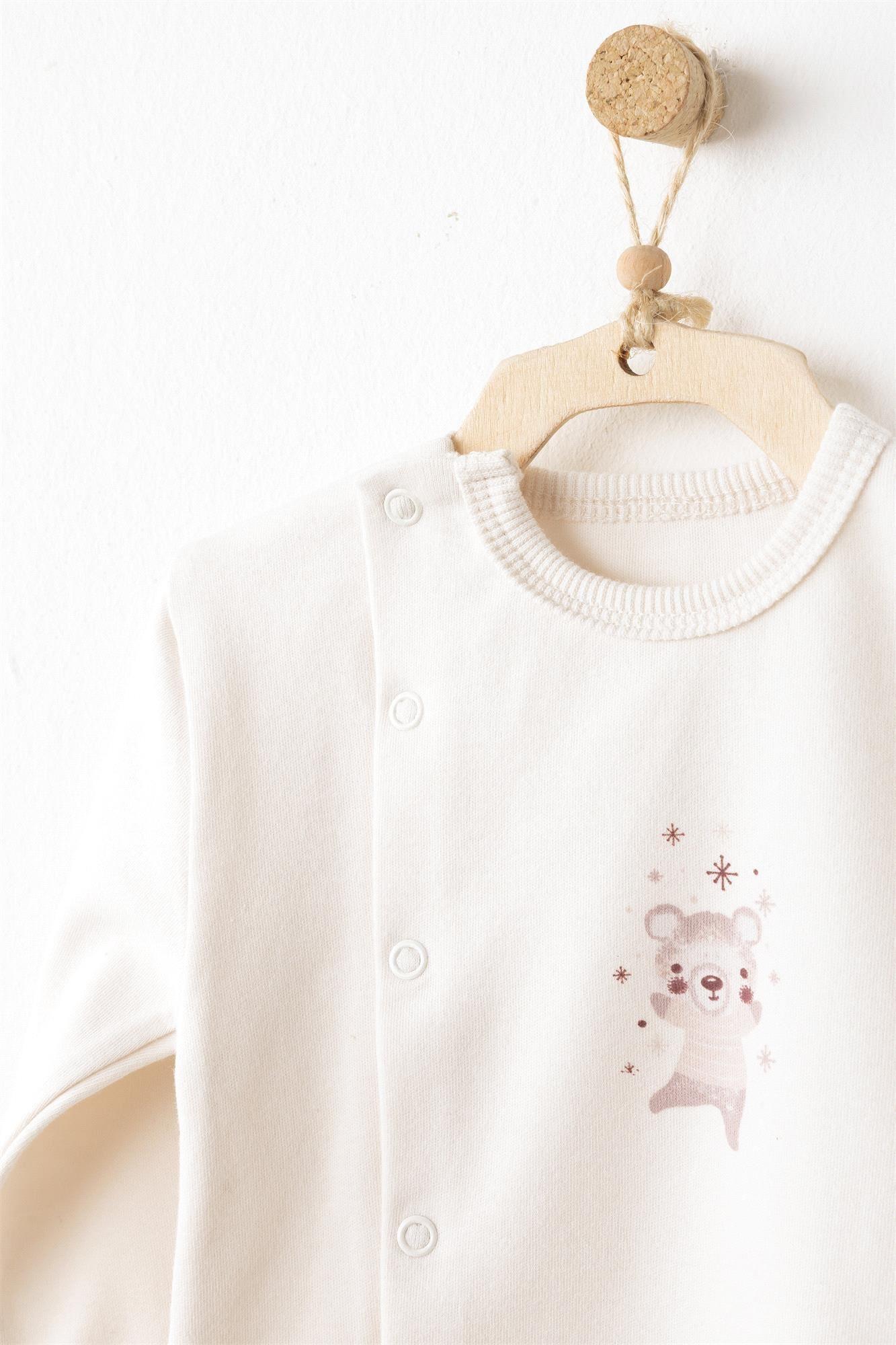 Andywawa Bebek 5'li Hastane Çıkış Seti Ekru AC26180