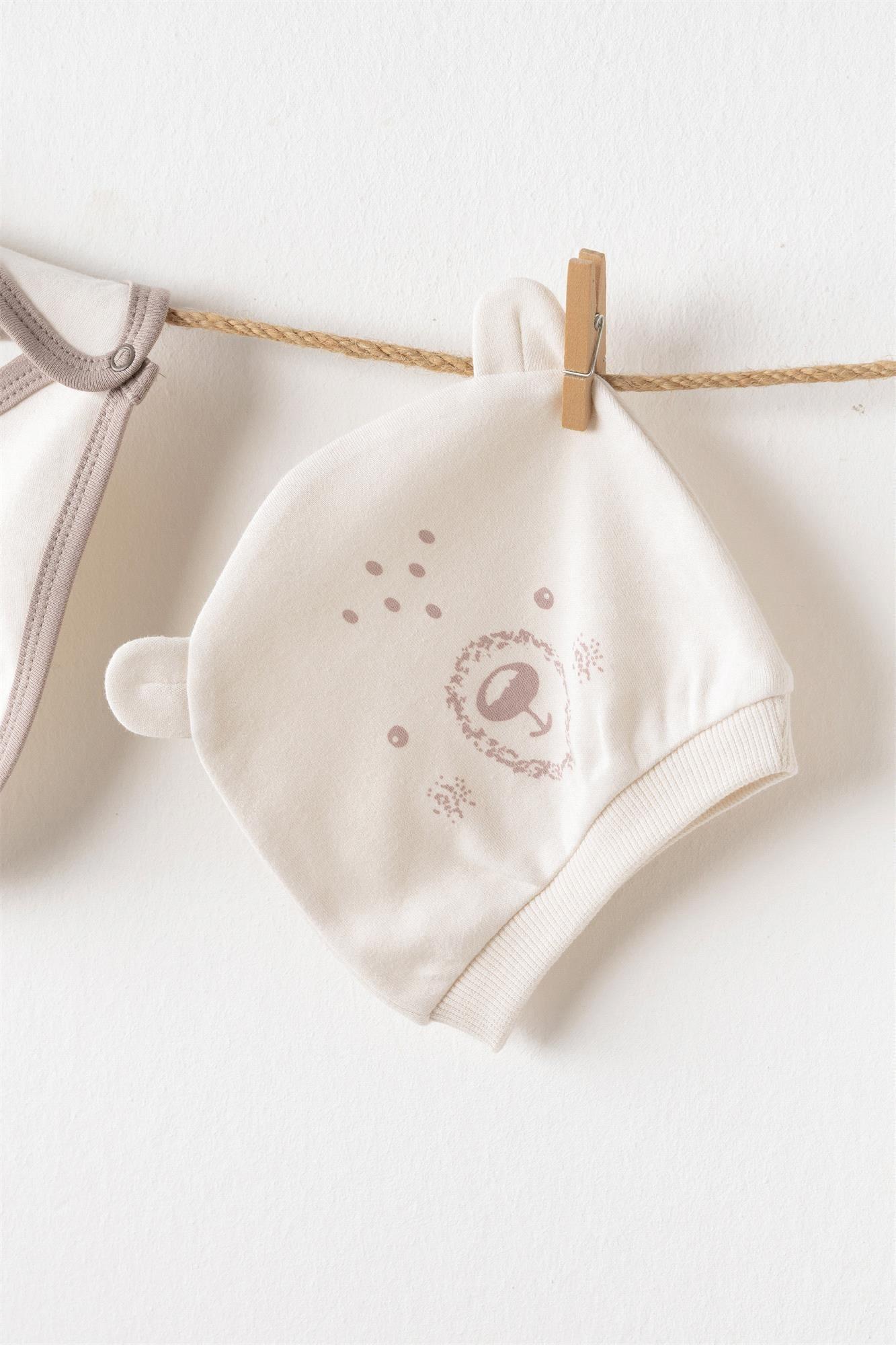 Andywawa Bebek 5'li Hastane Çıkış Seti Ekru AC26180