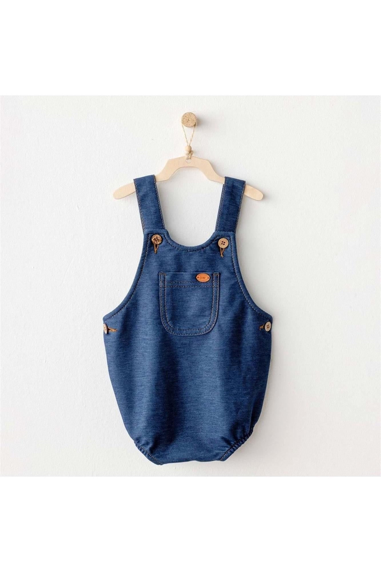 Andywawa Bebek Casual Romper Tulum Lacivert AC25931