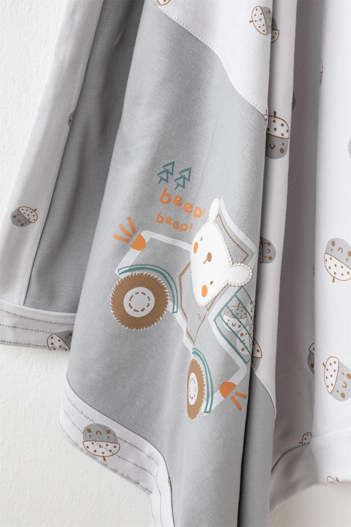 Andywawa Bebek Hello Autumn 10'lu Hastane Çıkış Seti Gri AC26101