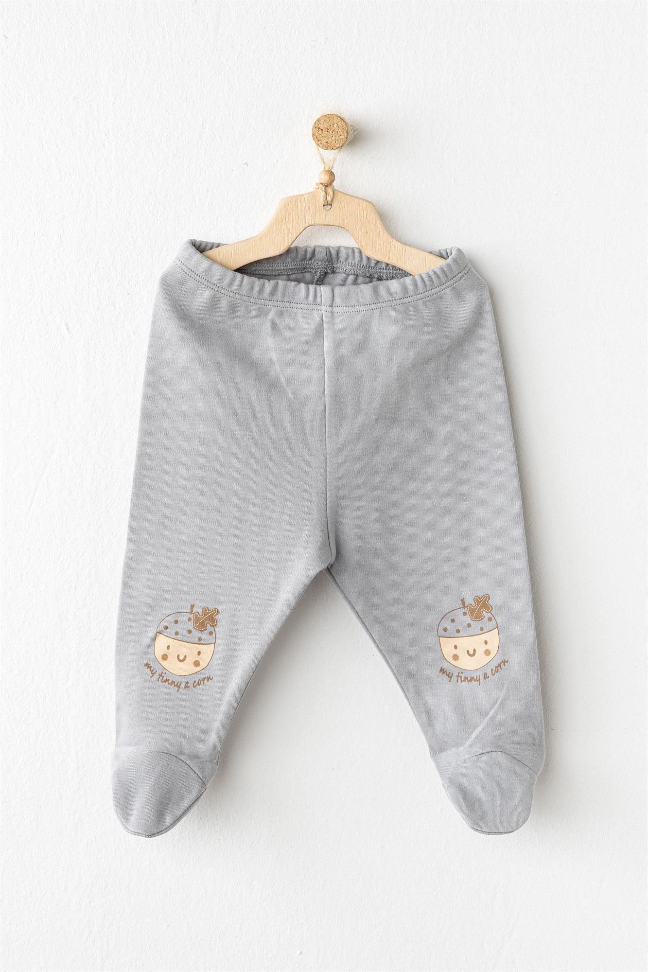 Andywawa Bebek Hello Autumn 5'li Hastane Çıkış Seti Gri AC26100