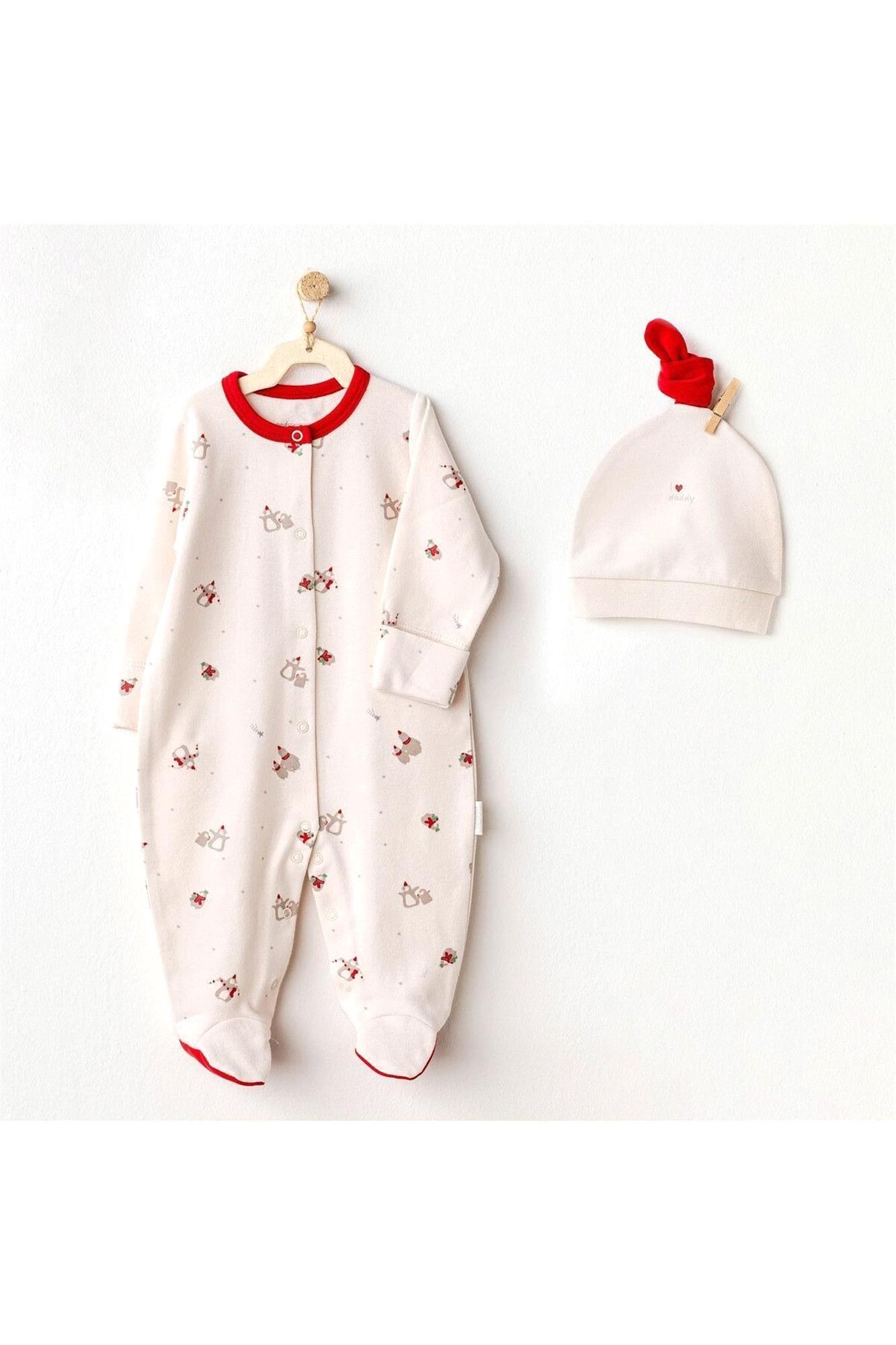 Andywawa Bebek Penguin Tulum Takım Ekru AC25346 