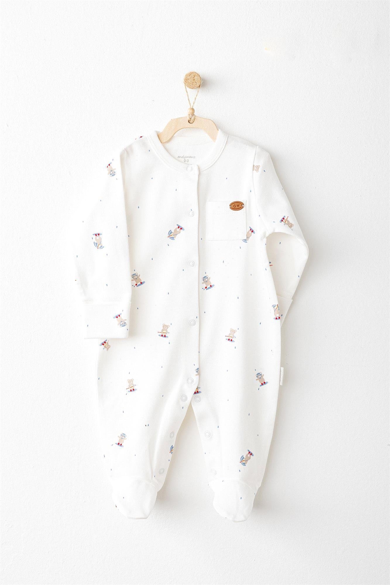 Andywawa Bebek Rainbow 10'lu Hastane Çıkış Seti Ekru AC26071