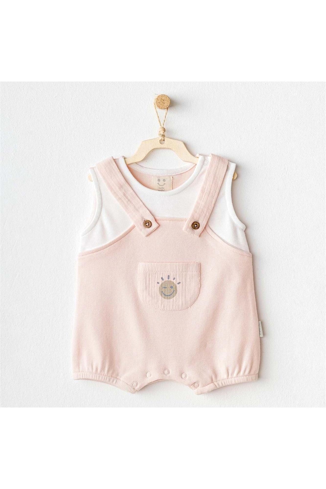 Andywawa Bebek Romper Basic Tulum Somon AC25901