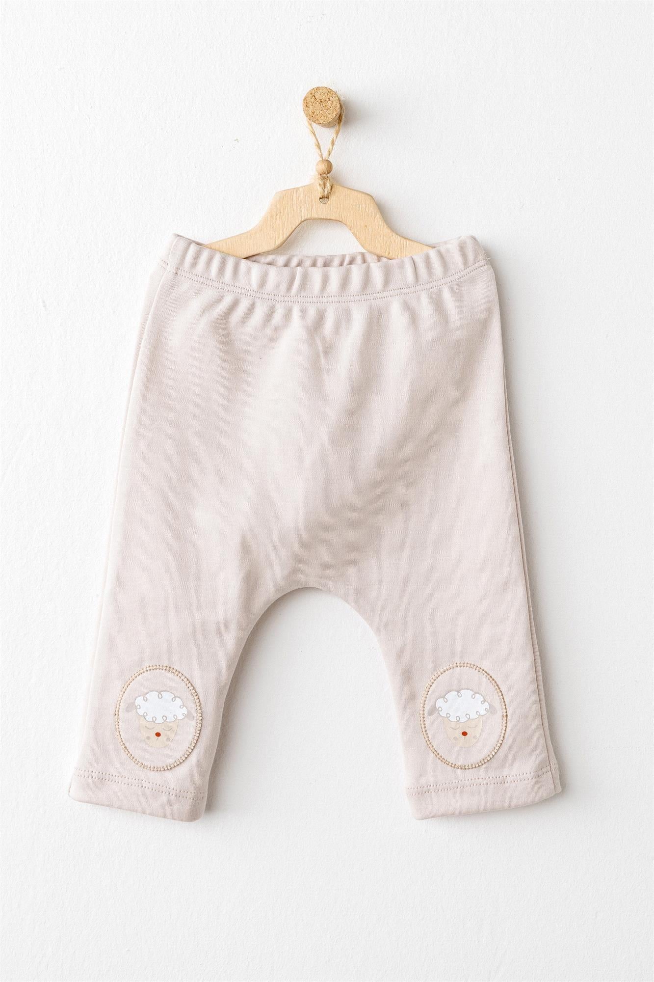 Andywawa Bebek Tinny's Sheeps Alt Üst Takım Bej AC26153