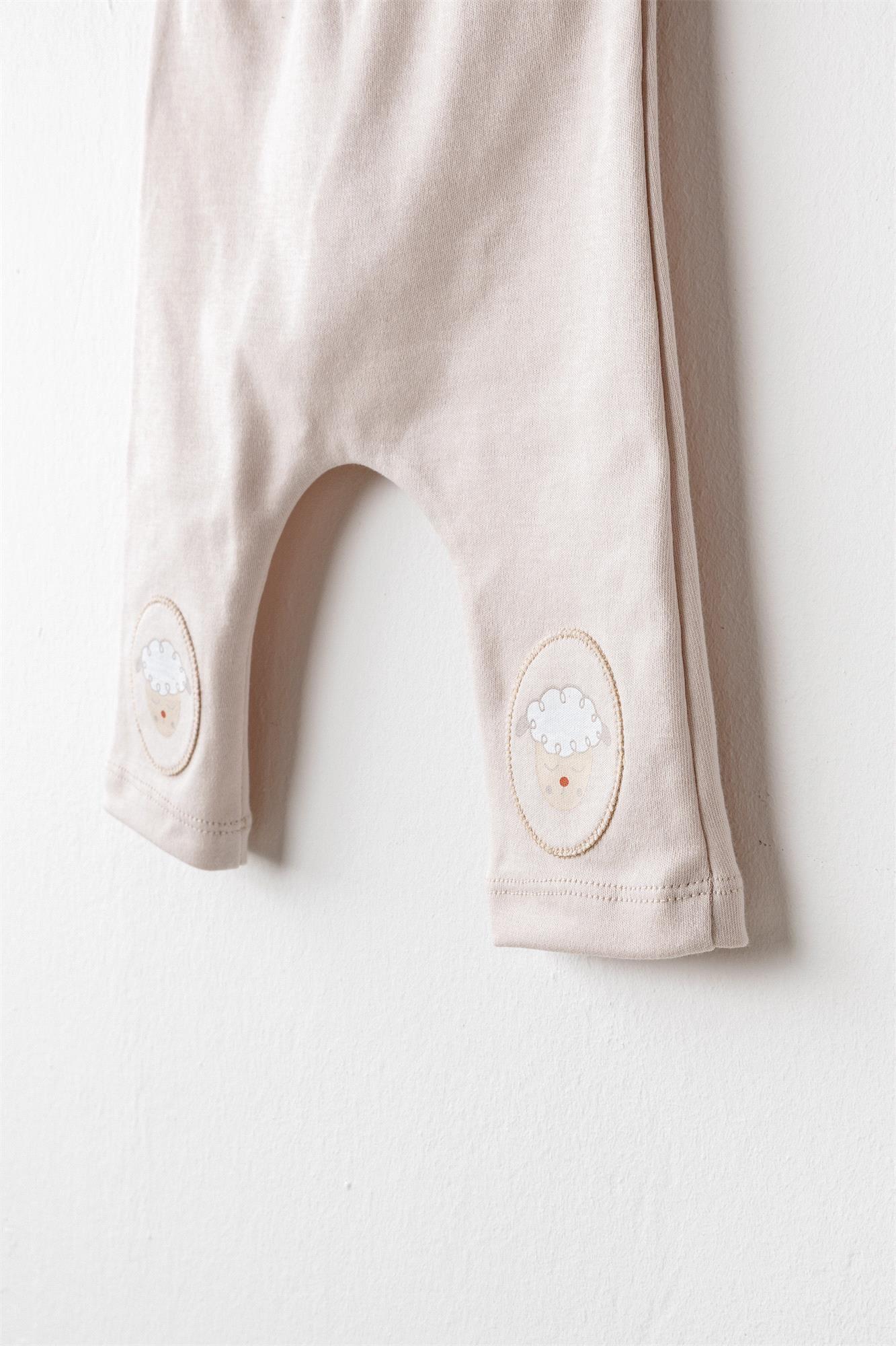 Andywawa Bebek Tinny's Sheeps Alt Üst Takım Bej AC26153