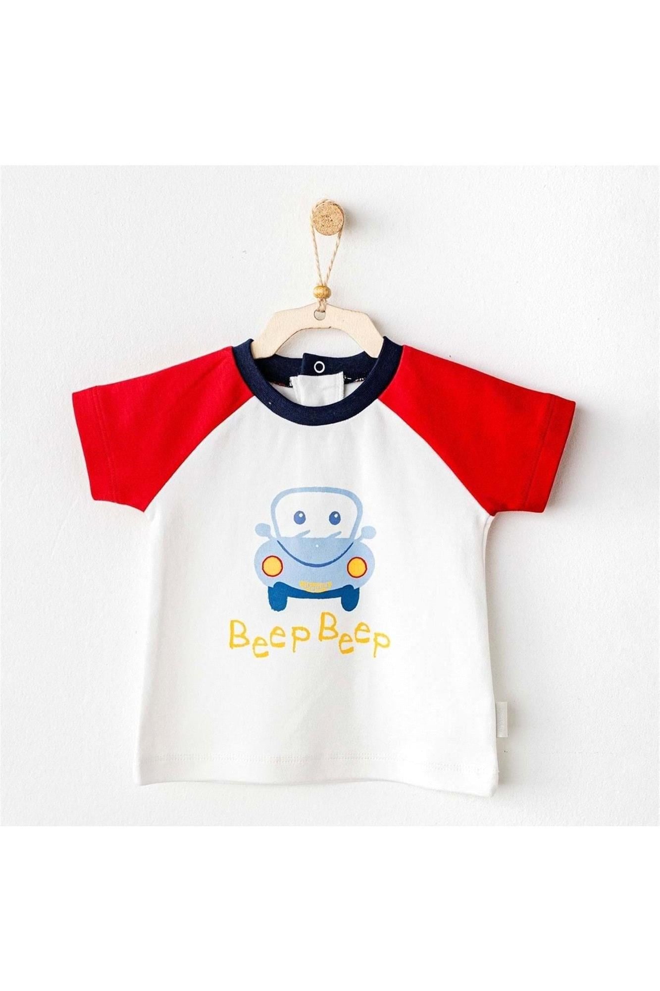 Andywawa Erkek Bebek Casual Tişört Beyaz AC25976