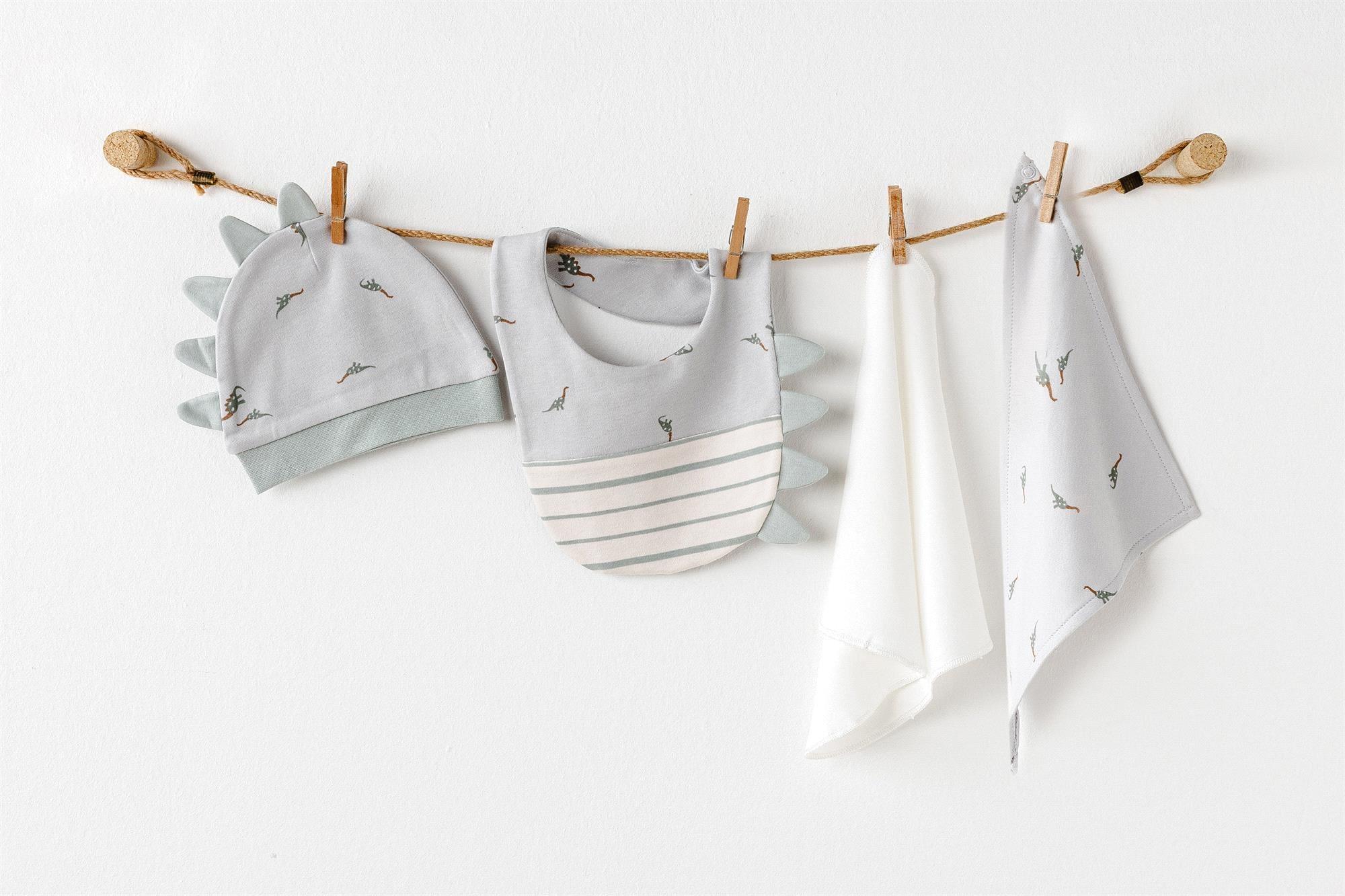 Andywawa Erkek Bebek Dinozor 10'lu Hastane Çıkış Seti Yeşil AC26001