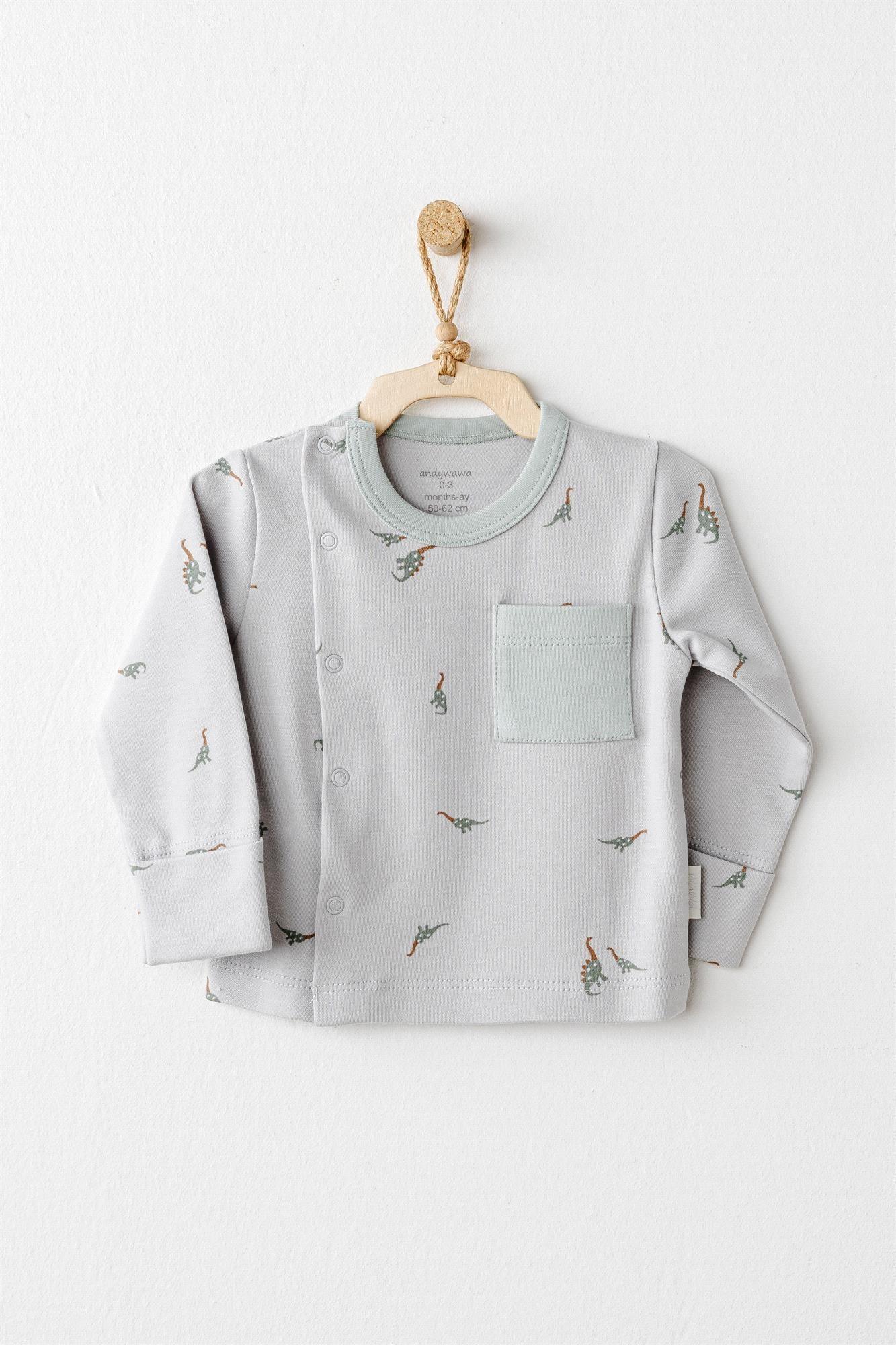 Andywawa Erkek Bebek Dinozor 10'lu Hastane Çıkış Seti Yeşil AC26001