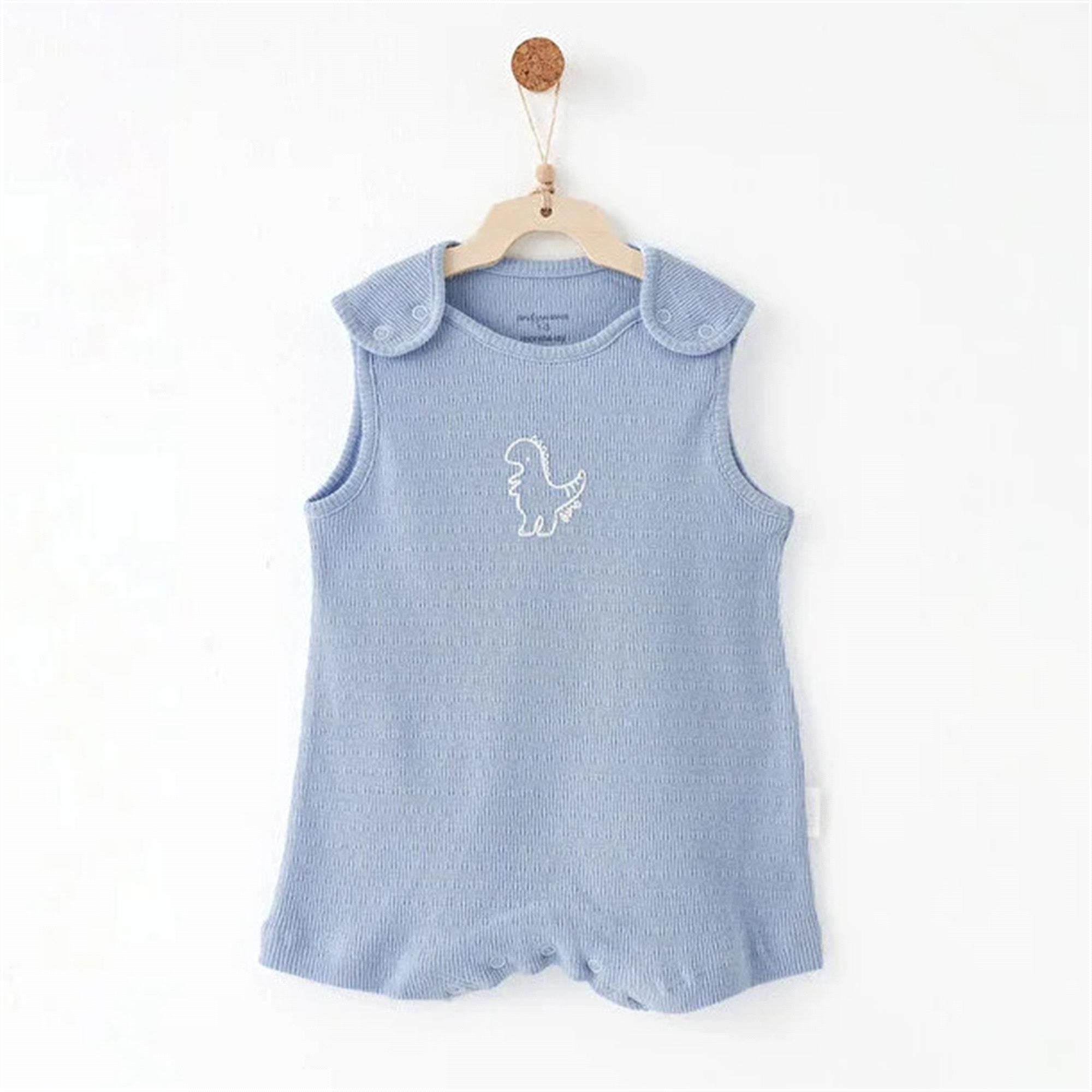 Andywawa Erkek Bebek Special Modal Romper Tulum Mavi AC26761