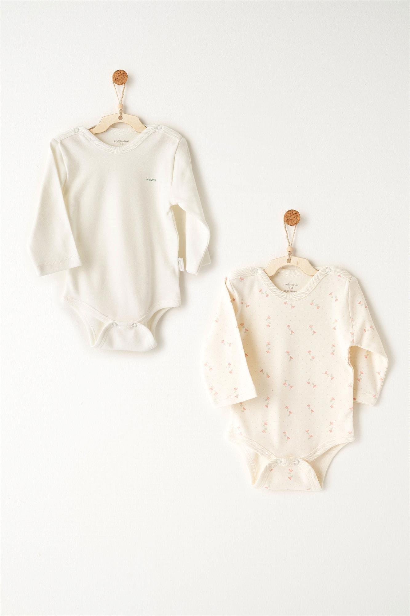 Andywawa Kız Bebek Mon Petit Amour 2'li Body Set AC26099