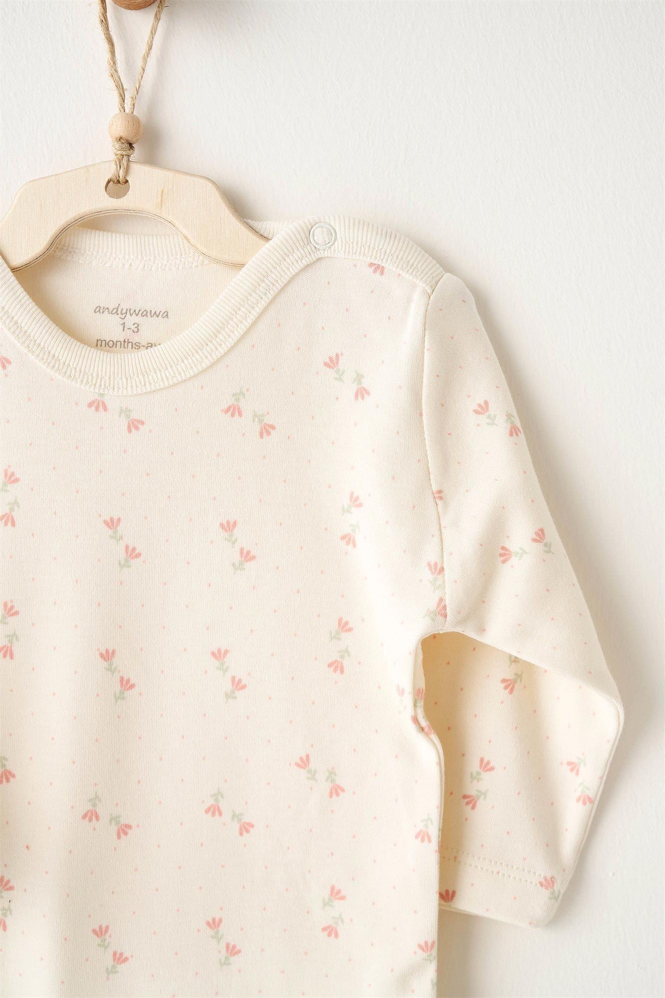 Andywawa Kız Bebek Mon Petit Amour 2'li Body Set AC26099