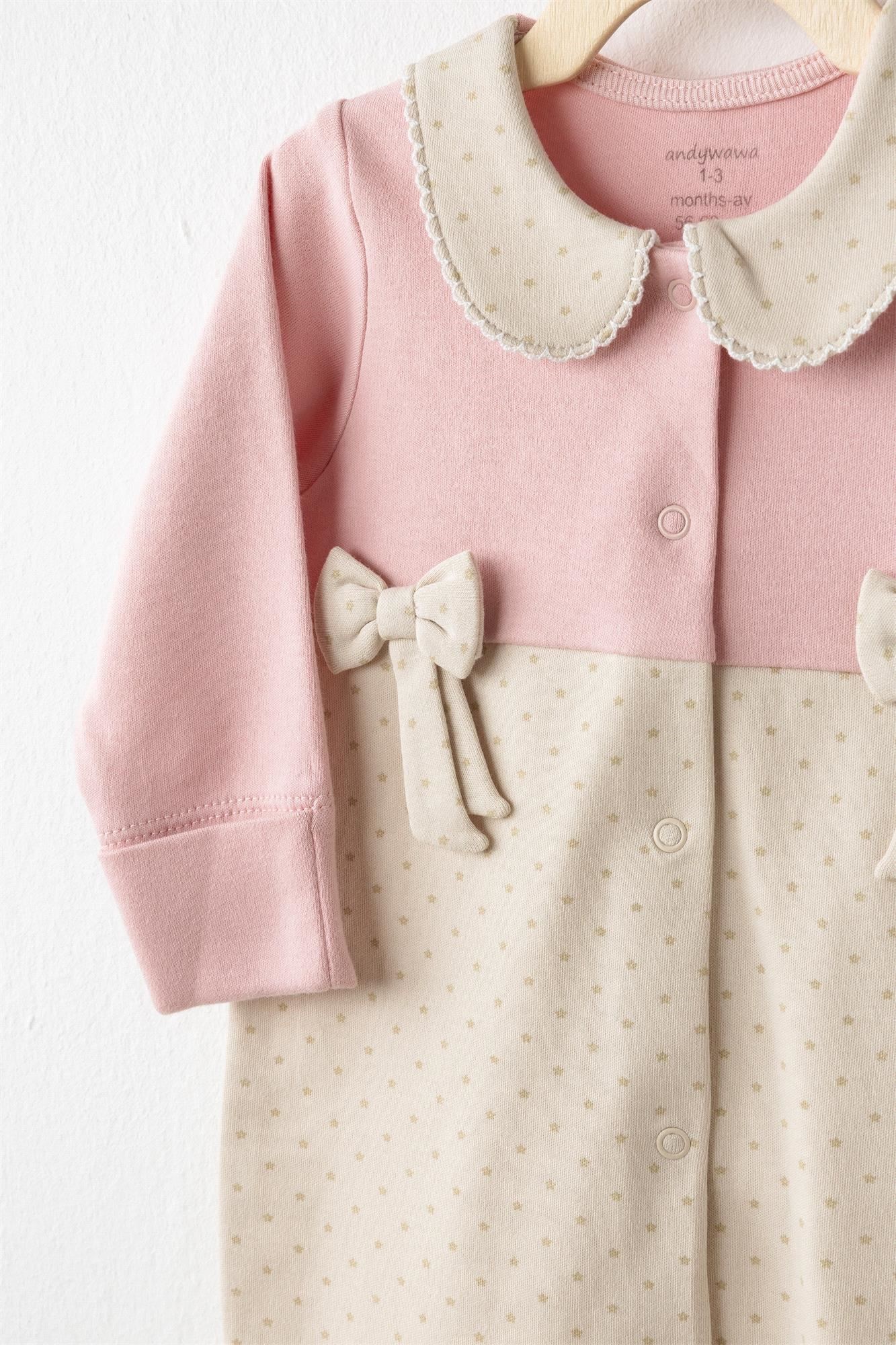 Andywawa Kız Bebek Romper You Are Special Şapkalı Tulum Takım Pembe AC26043