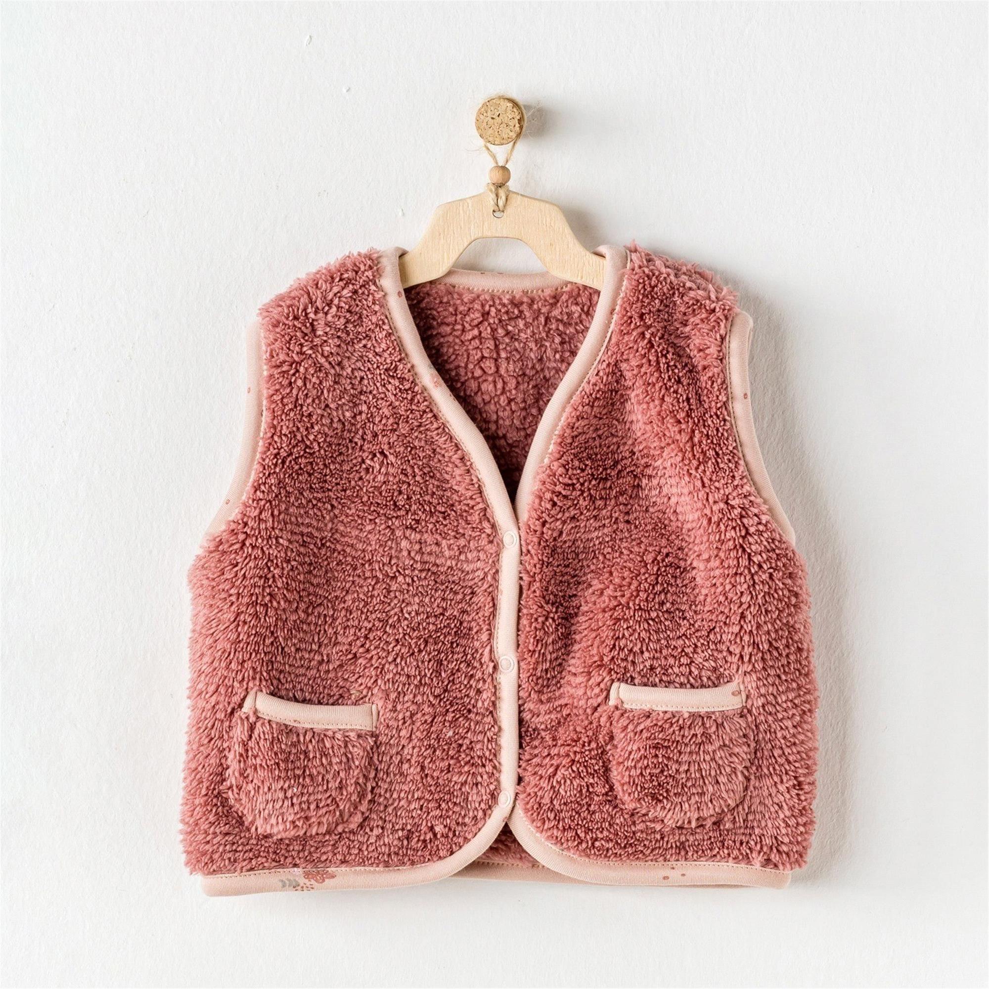 Andywawa Kız Bebek Yelek Gül Kurusu AC24372