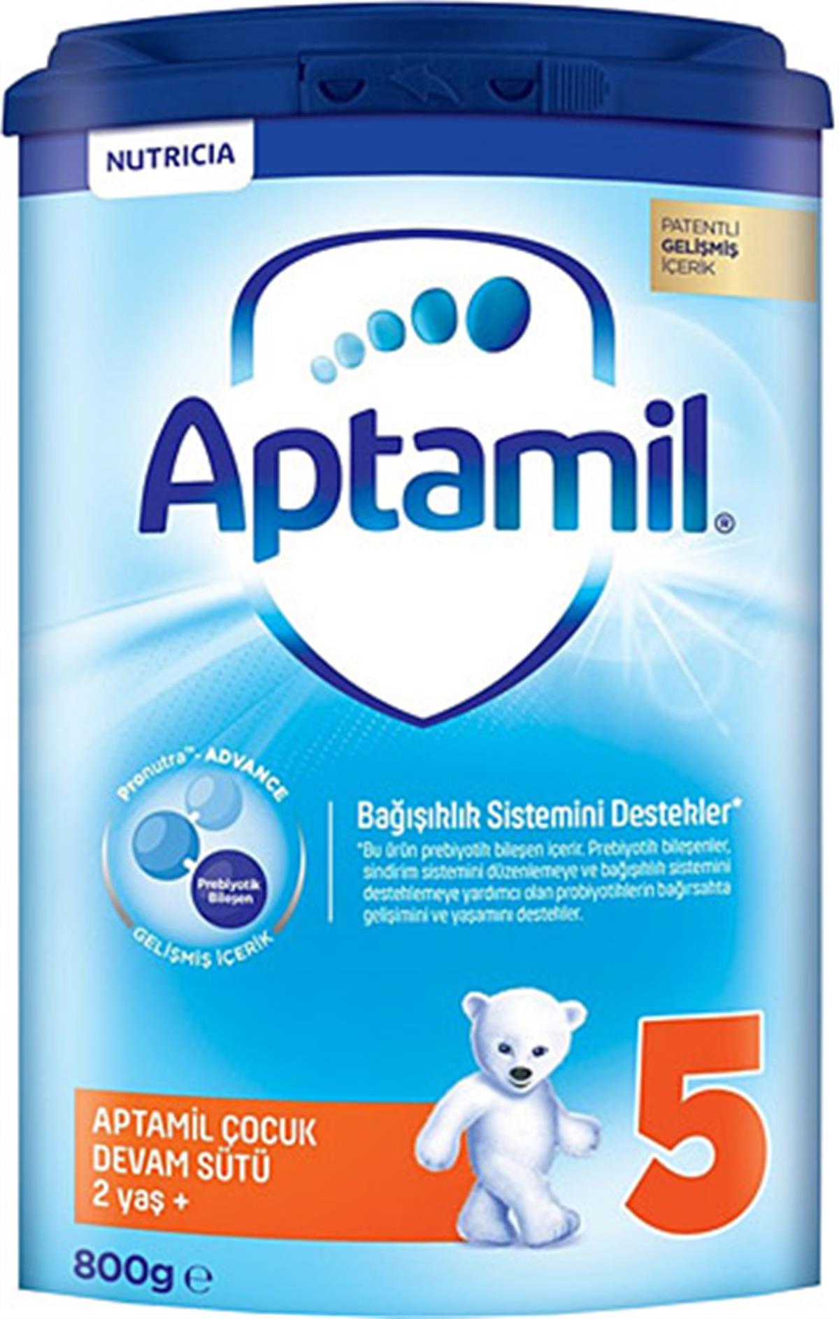 Aptamil 5 Çocuk Devam Sütü 800 gr 2 Yaş+ Akıllı Kutu