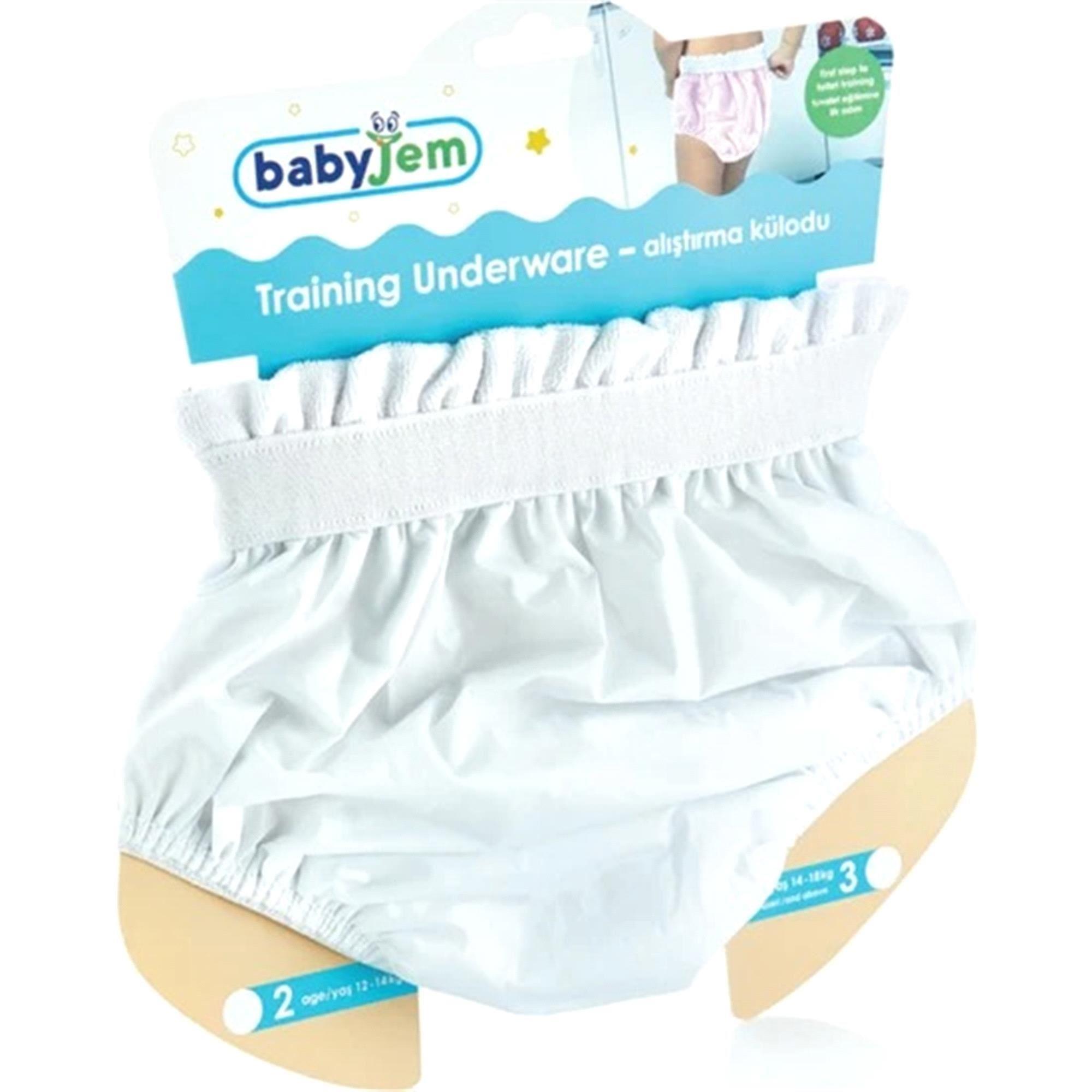 Babyjem Alıştırma Külodu 3 Yaş Beyaz ART-041