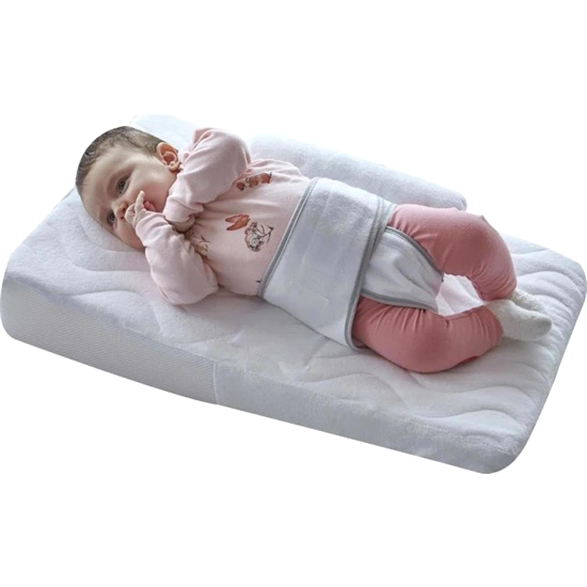 Babyjem Bebek Reflü Yastığı Kemerli Beyaz Art-132