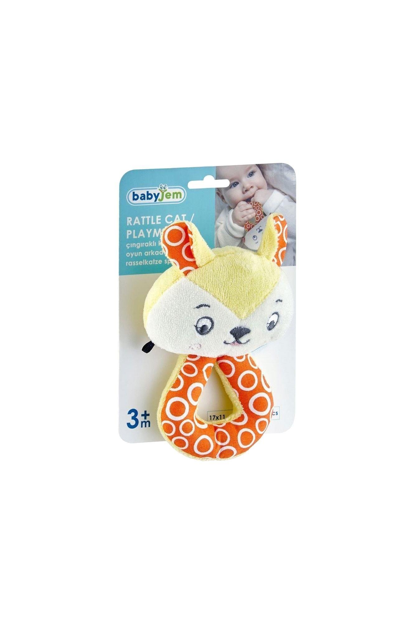 Babyjem Çıngıraklı Kedi Oyun Arkadaşım Sarı Art-817