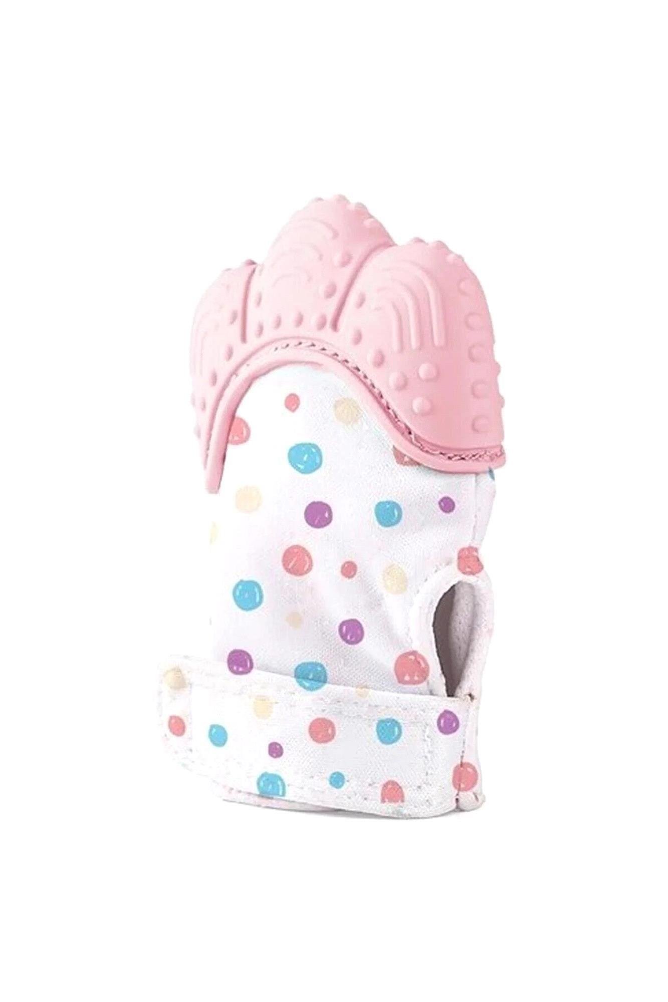 Babyjem Diş Kaşıyıcı Eldiven Pembe Kelebek ART-526