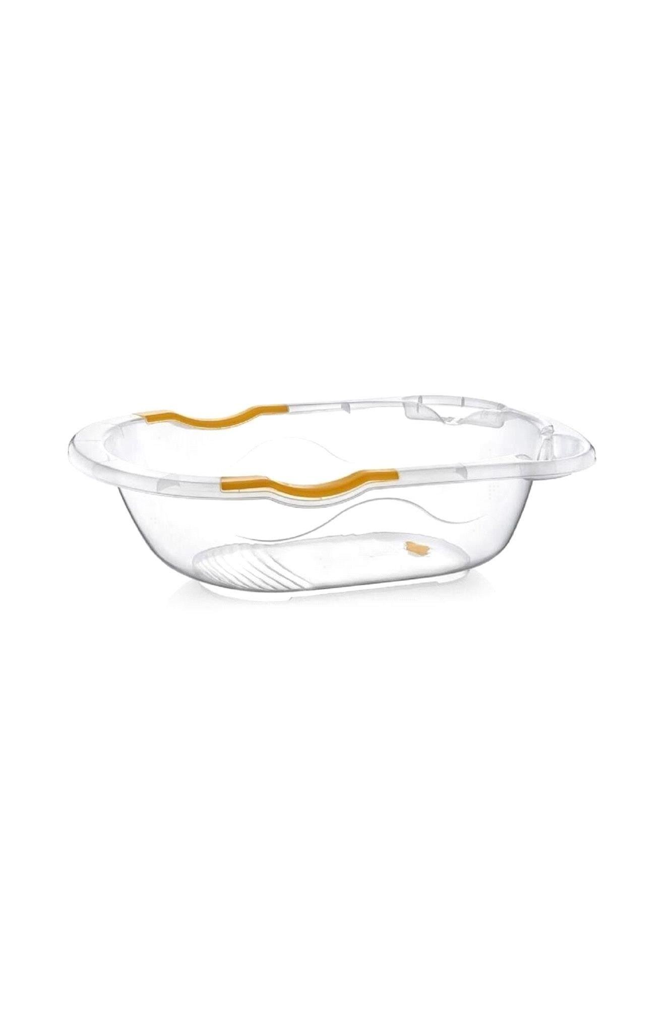 Babyjem Giderli Desenli Şeffaf Banyo Küveti Beyaz Art-031